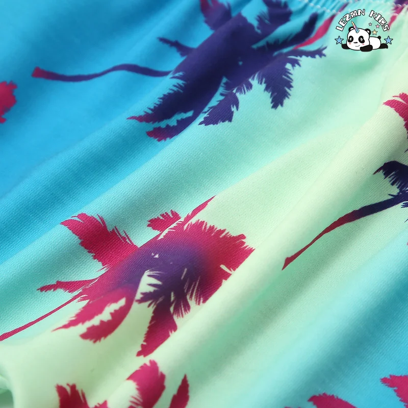 LEZONKIDS - Conjunto de roupas personalizáveis para meninos, novo lançamento, colete sem mangas e shorts, estilo praia de verão